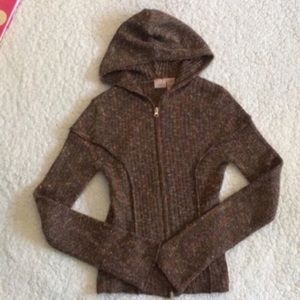 🛍 Daytrip multi colored Hooded zipup Sweater S
